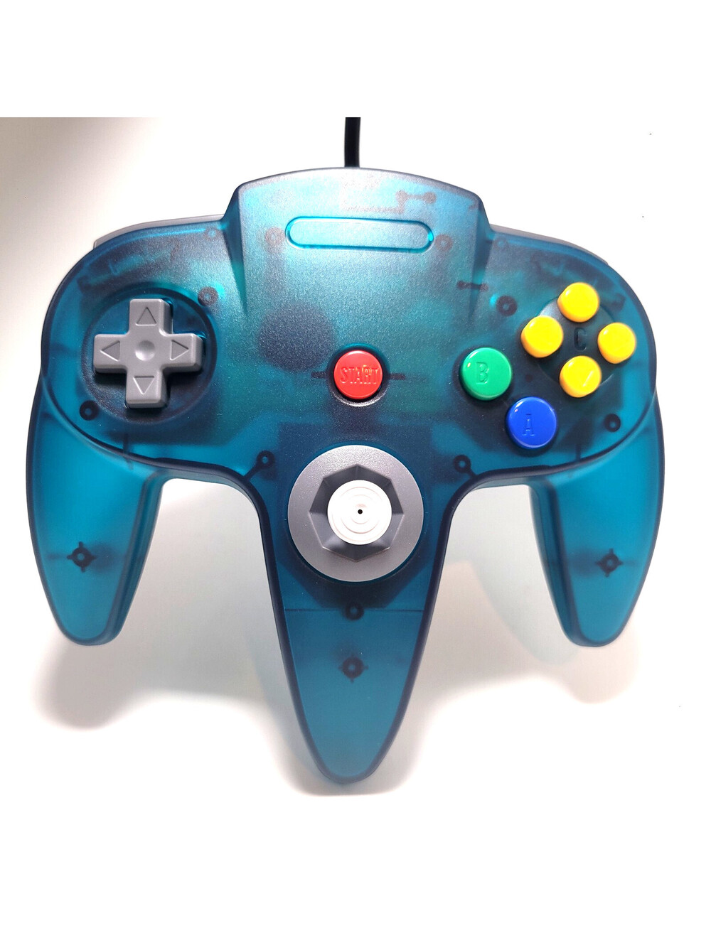Nintendo 64 Wired Controller for N64 - TeknoGame® - Clear Teal - NEW IN BOX!